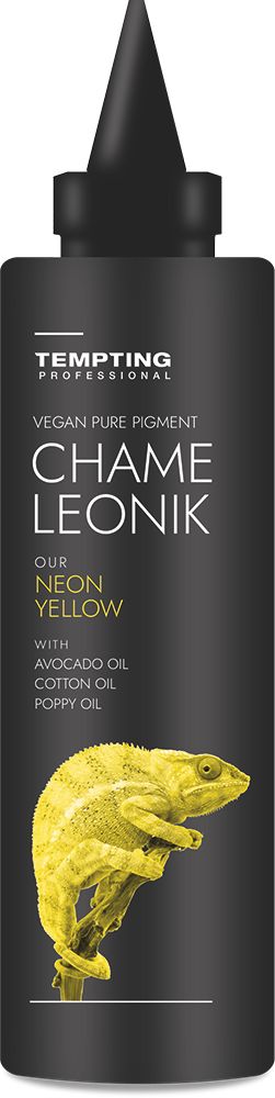 Прямой пигмент для волос (неон)/ Chameleonik Neon Yellow Pure Pigment. Жёлтый, 150 мл купить в Минске. Доставка по Беларуси